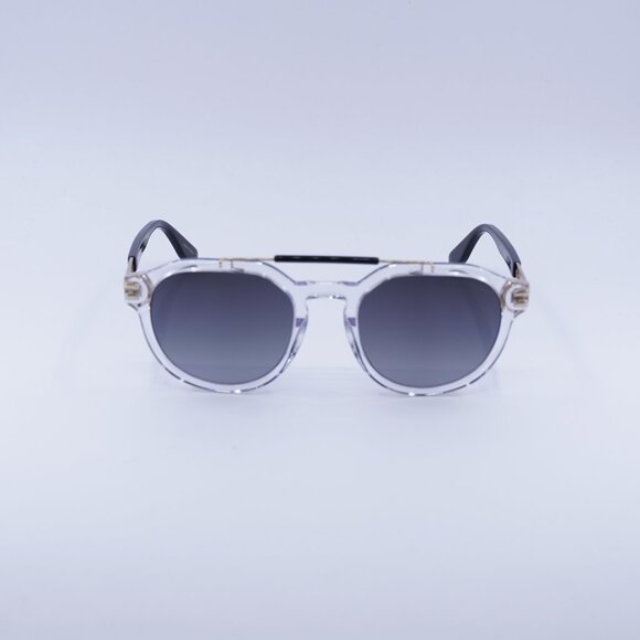 Marc Jacobs MARC 675/S 0900 9O Sunglasses Transparent/Gold Square Frame - Picture 2 of 10